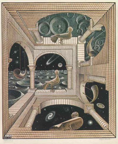 ..  " " (M.C. Escher "Another world")