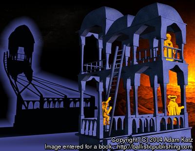 Day and night in Escher's Belvedere