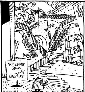 M.C. Escher Show Upstairs