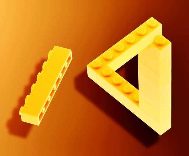 LEGO impossible triangle