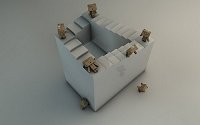 Danbo and a never ending stairs