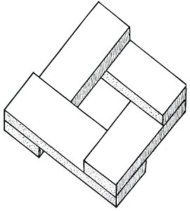 The Ups and Downs of an Impossible Staircase